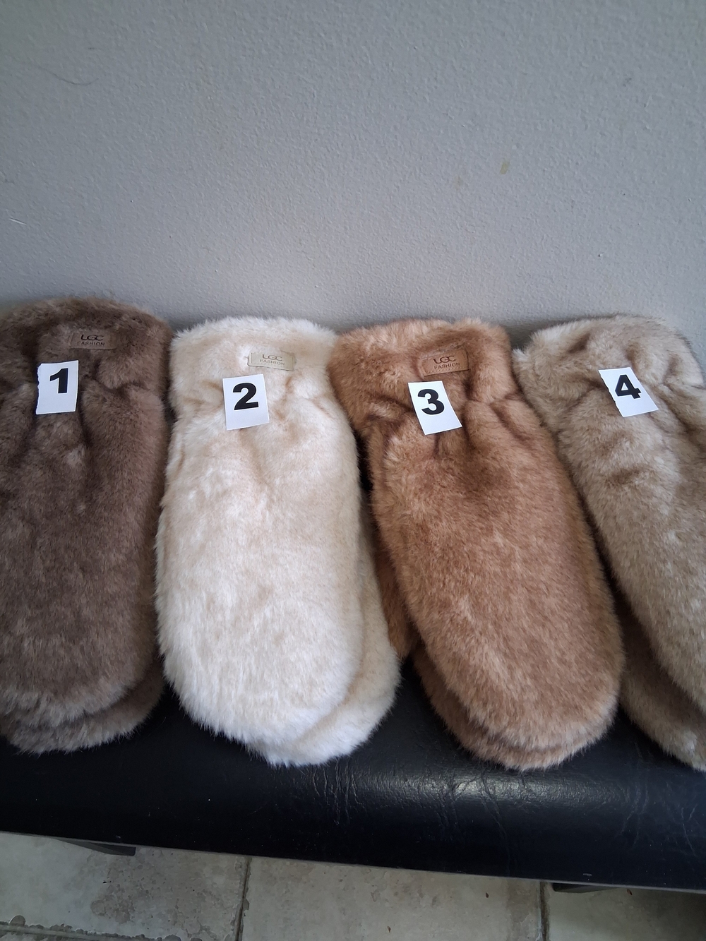 Faux-Fur Mittens